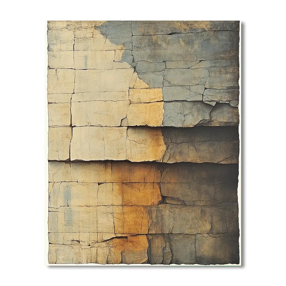 Leonardo Da Vinci Inspired Whispering Stone Strata paint by color