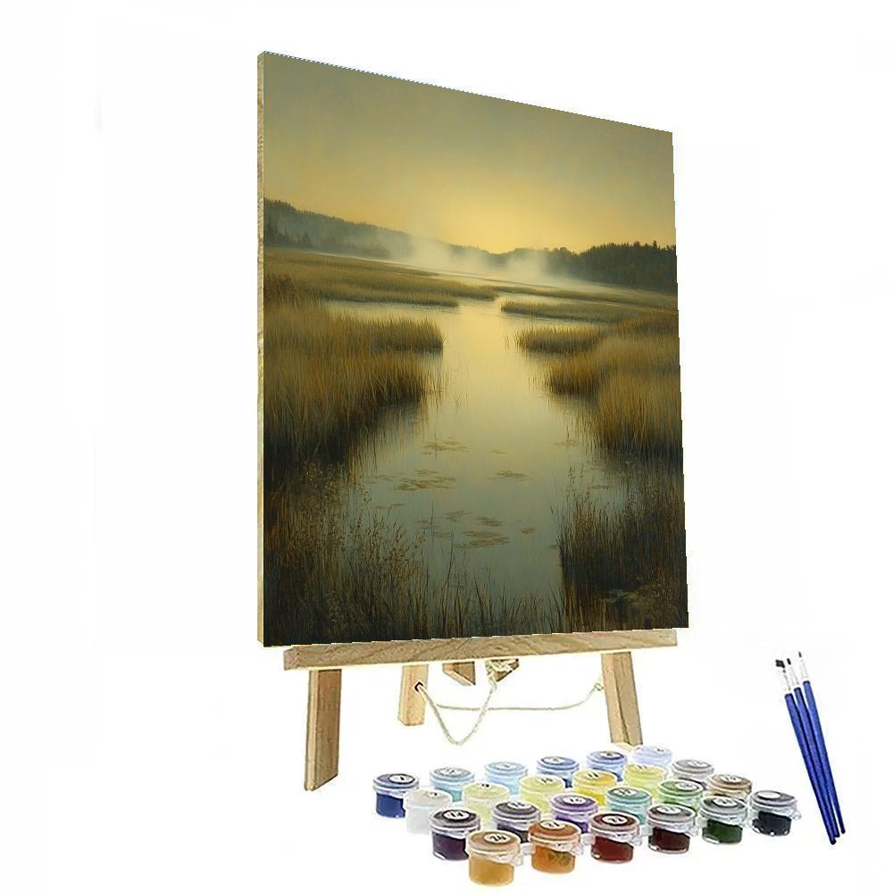 Leonardo Da Vinci Inspired Marsh Light Reverie Painting by numbers kit