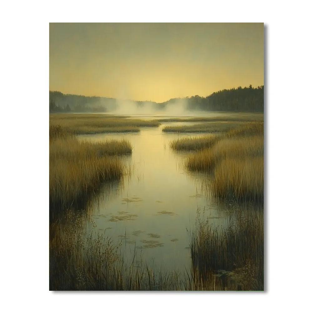 Leonardo Da Vinci Inspired Marsh Light Reverie Painting by numbers kit