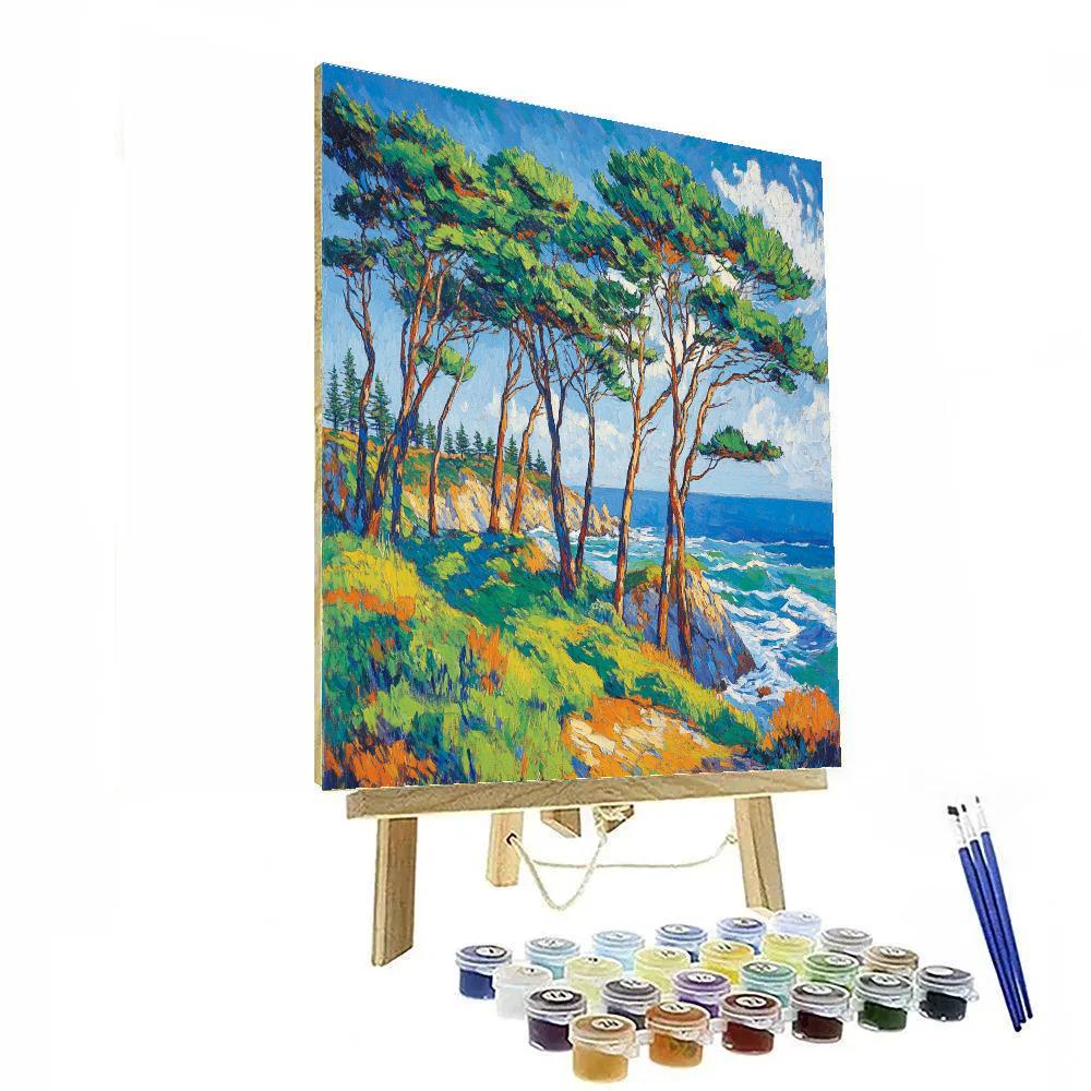 Emily Carr Inspired Spirit Wind Over Coastal Pines Painting by numbers kit