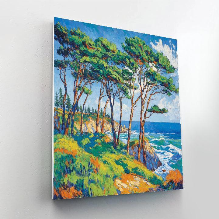 Emily Carr Inspired Spirit Wind Over Coastal Pines Painting by numbers kit