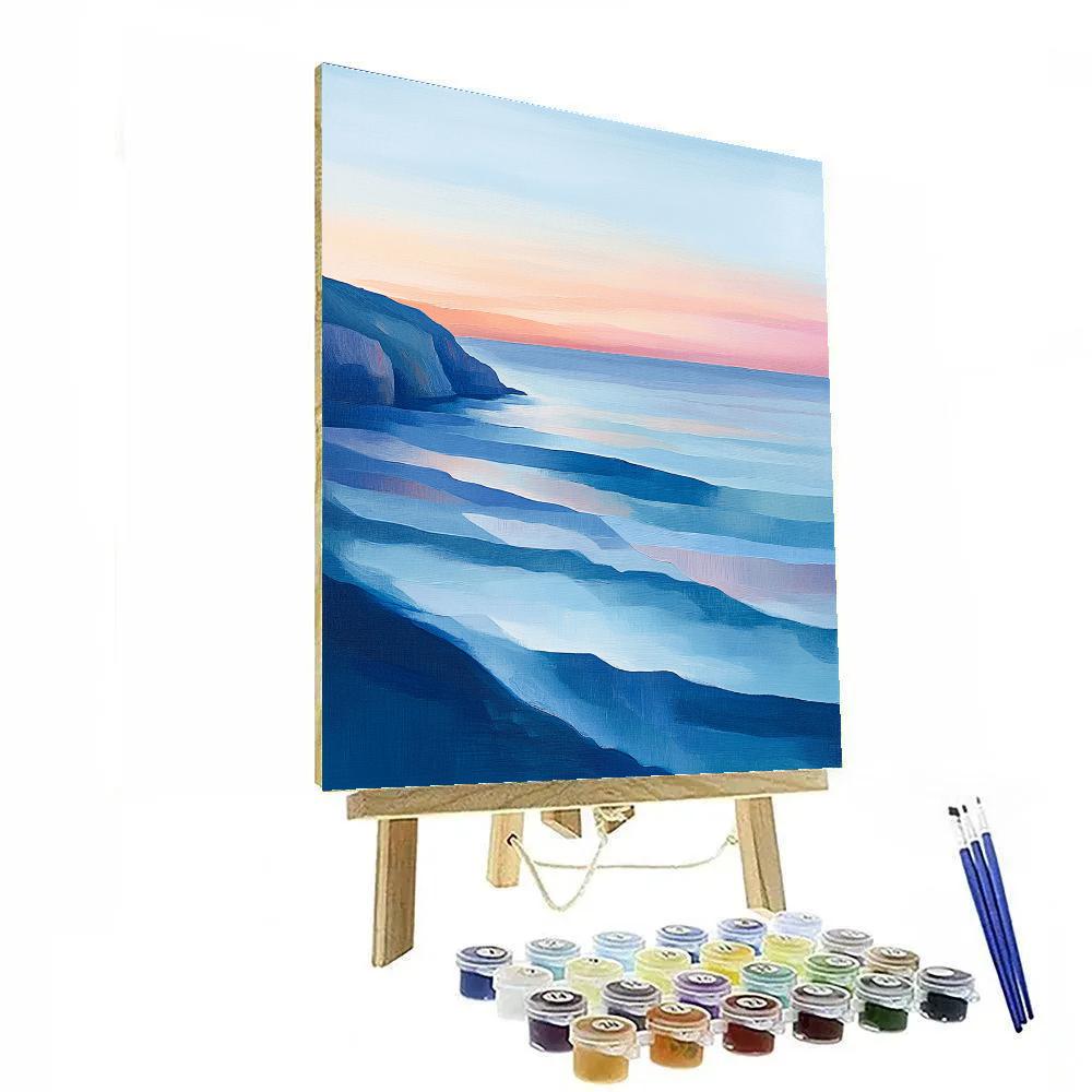 Paul Cézanne Inspired Geometric Tides Of Dawn painting number kit
