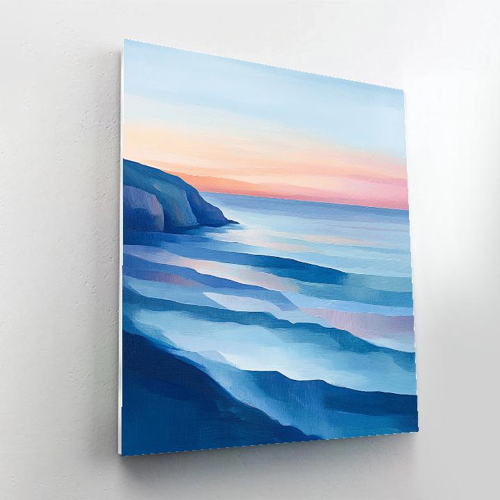 Paul Cézanne Inspired Geometric Tides Of Dawn painting number kit