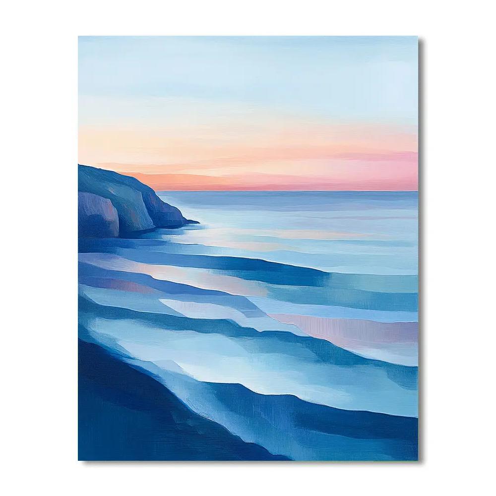 Paul Cézanne Inspired Geometric Tides Of Dawn painting number kit