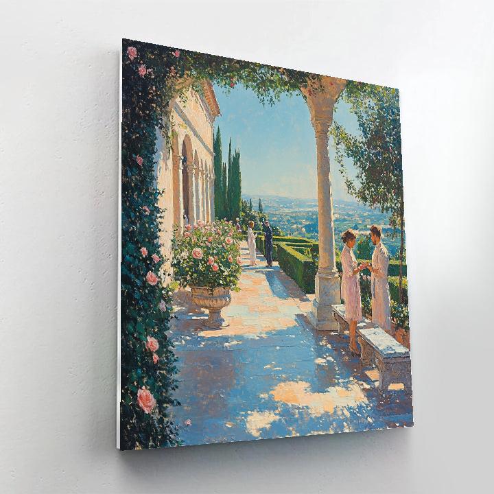 Raphael Inspired Serene Garden Numbered painting kits