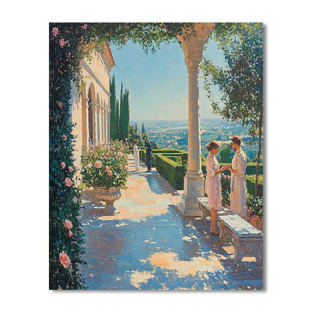 Raphael Inspired Serene Garden Numbered painting kits