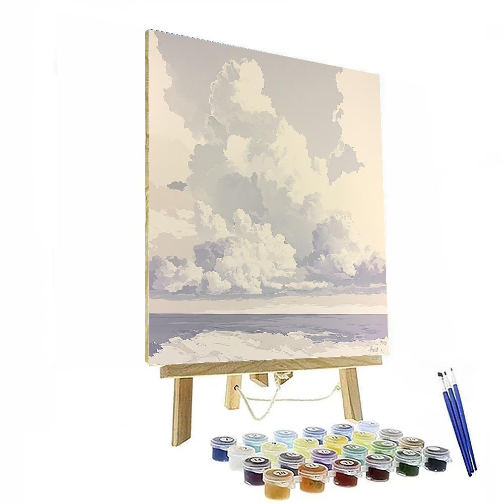 Leonardo Da Vinci Inspired Cloud Harmonics Paint by numbers art