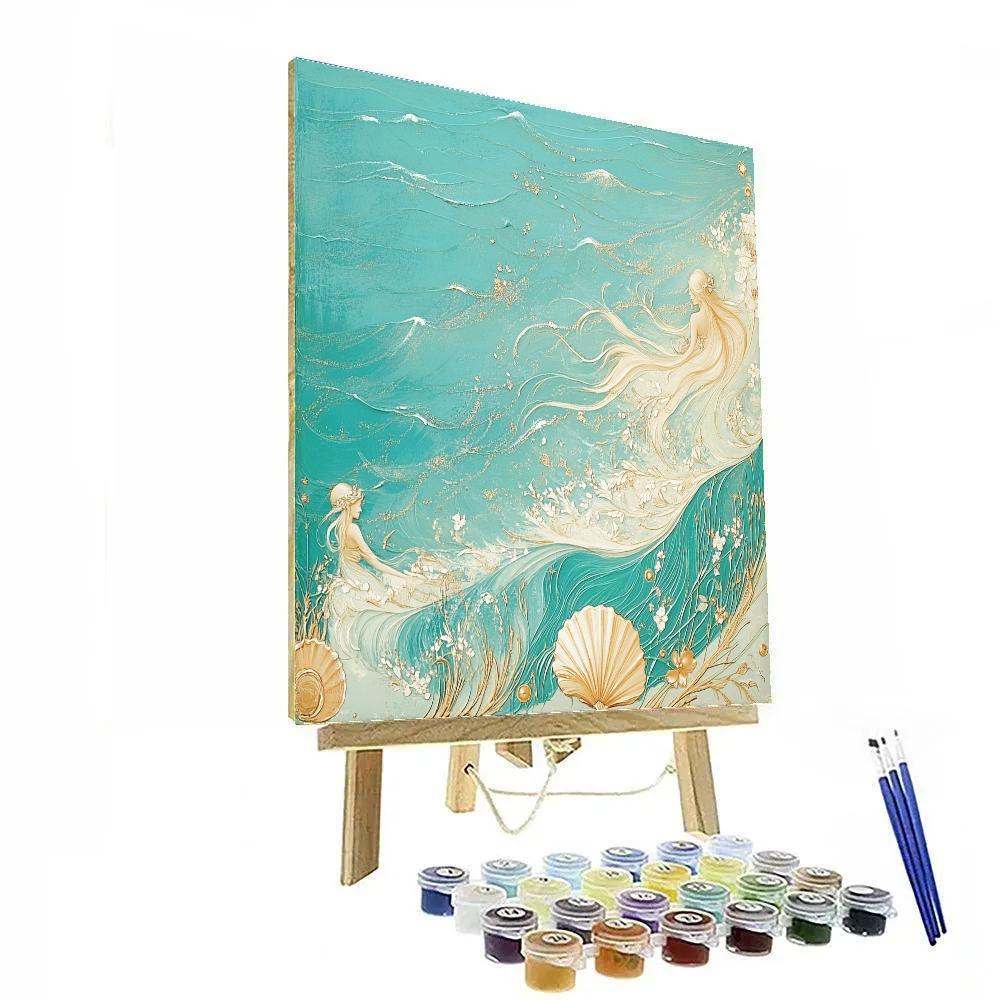 Botticelli Inspired Ocean Breeze Painting by numbers kit