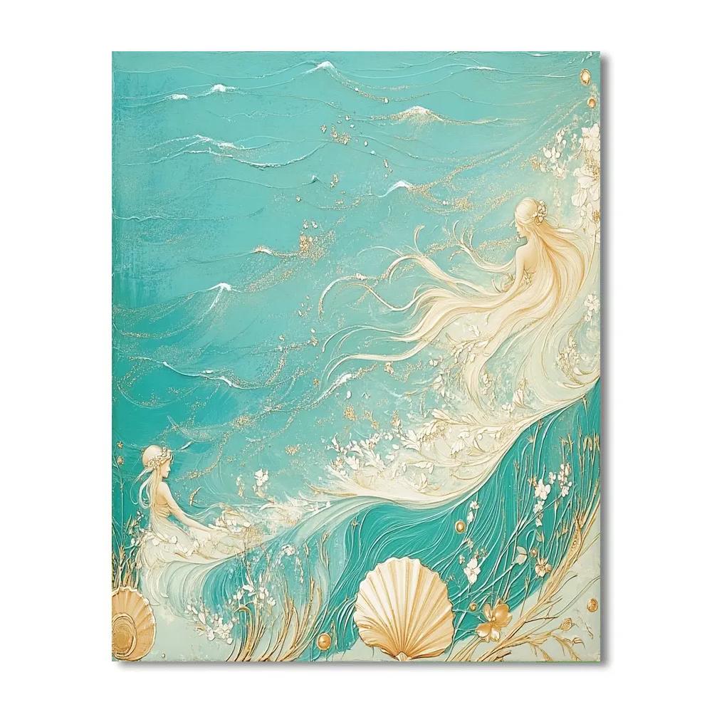 Botticelli Inspired Ocean Breeze Painting by numbers kit