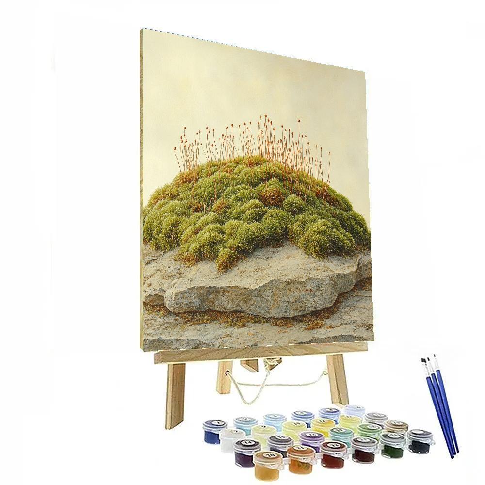 Leonardo Da Vinci Inspired Star Garden Of Moss paint by number