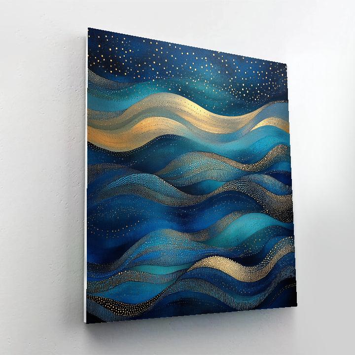 Gustav Klimt Inspired River Of Starlight Numbered painting kits