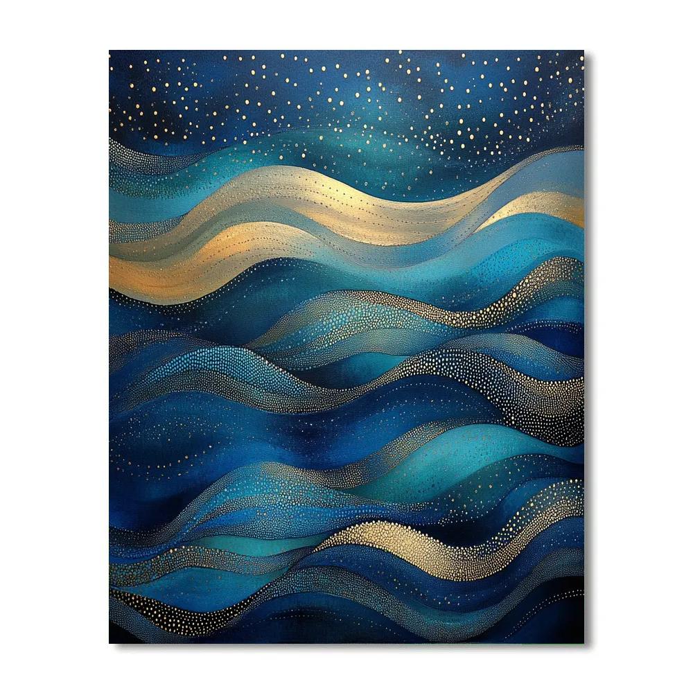 Gustav Klimt Inspired River Of Starlight Numbered painting kits