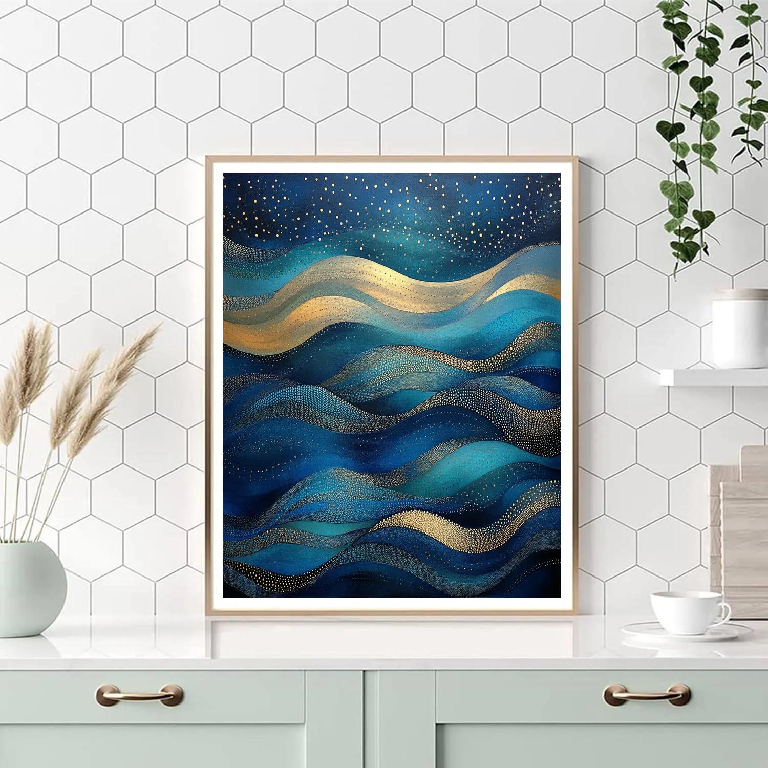 Gustav Klimt Inspired River Of Starlight Numbered painting kits