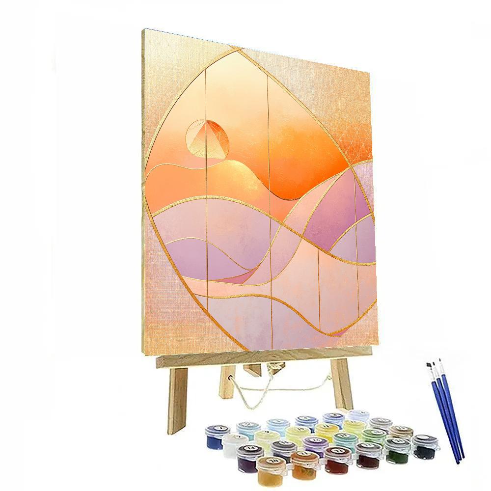 Gustav Klimt Inspired Lattice Of Dawn Painting by numbers kit