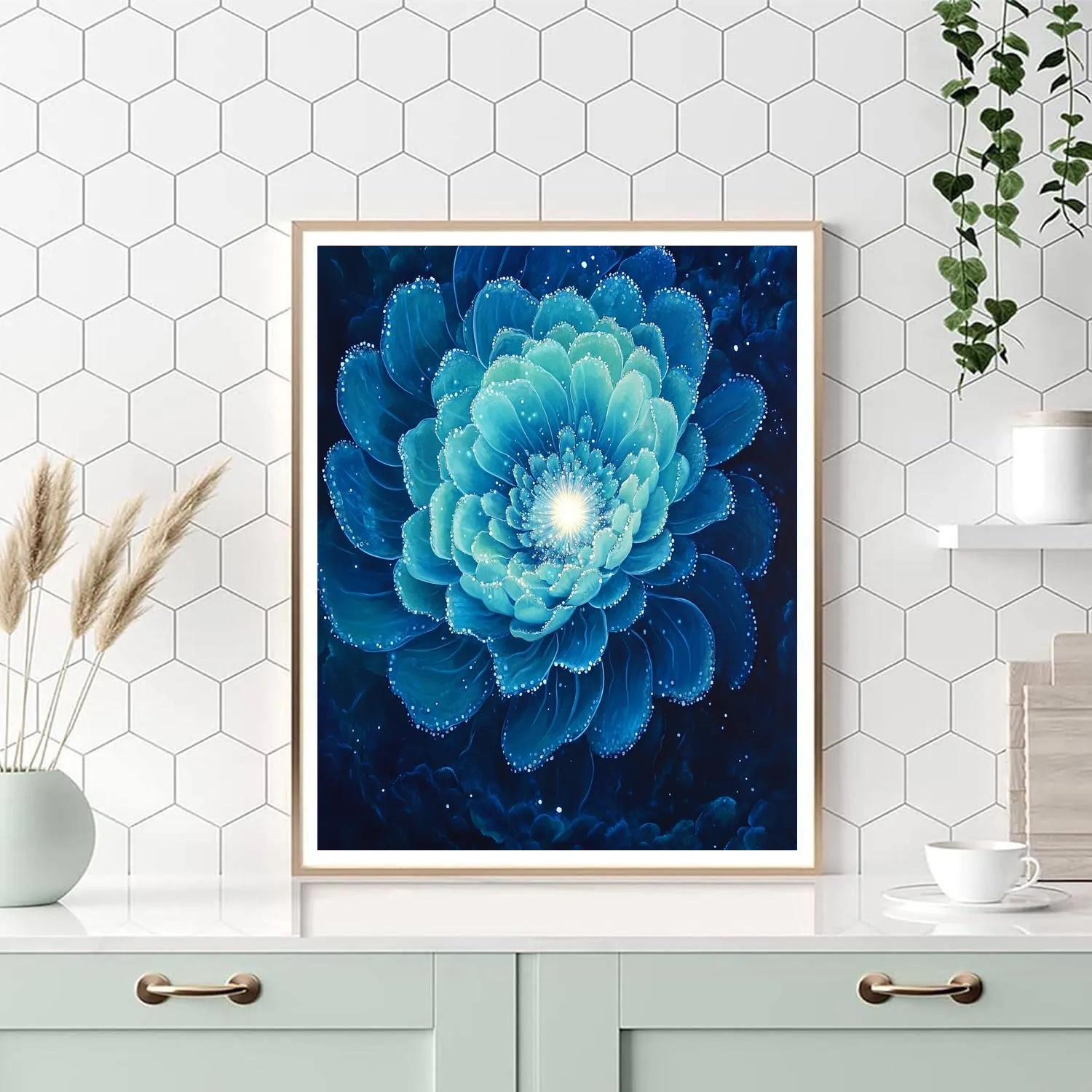 Frida Kahlo Inspired Ocean Bloom Supernova painting number kit