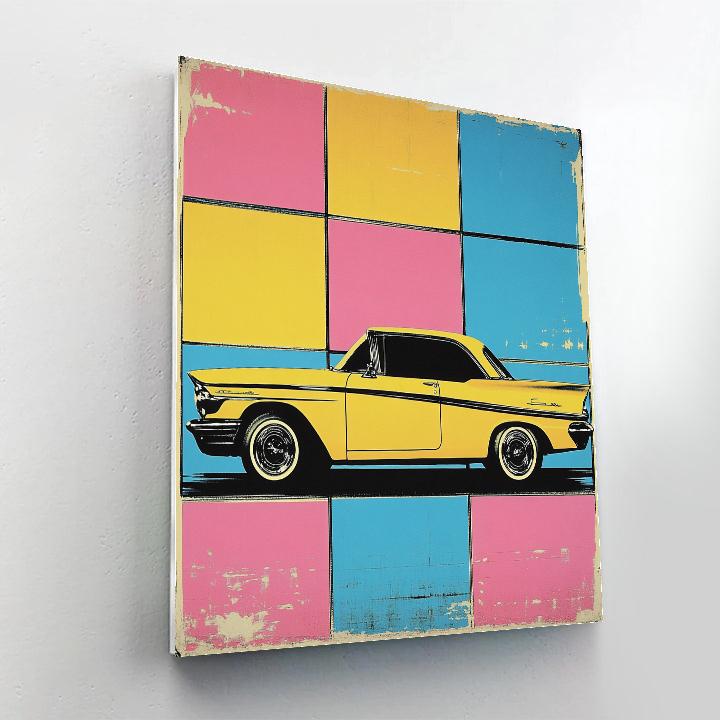 Andy Warhol Inspired Vintage Cars Numbered painting kits