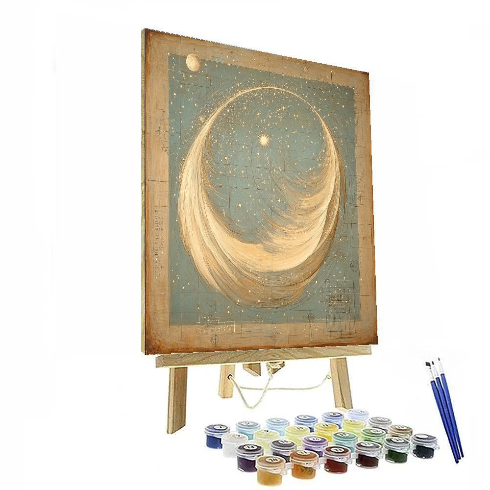 Leonardo Da Vinci Inspired Orchard Of Comets DIY paint by numbers