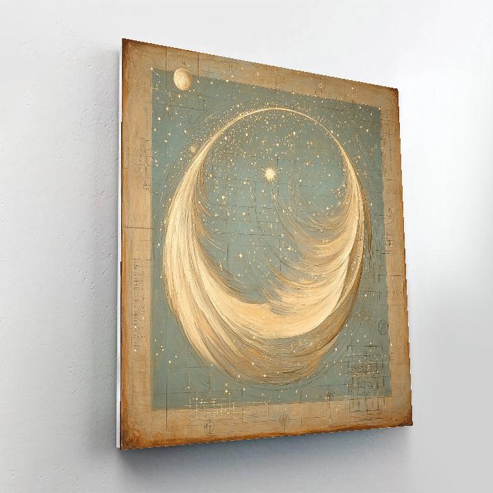 Leonardo Da Vinci Inspired Orchard Of Comets DIY paint by numbers