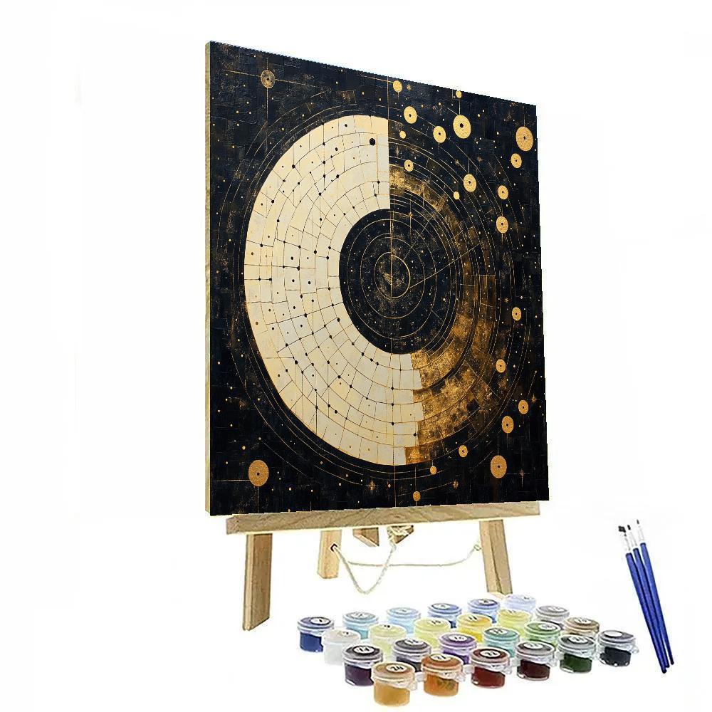 Gustav Klimt Inspired Whispering Constellations Painting by numbers kit