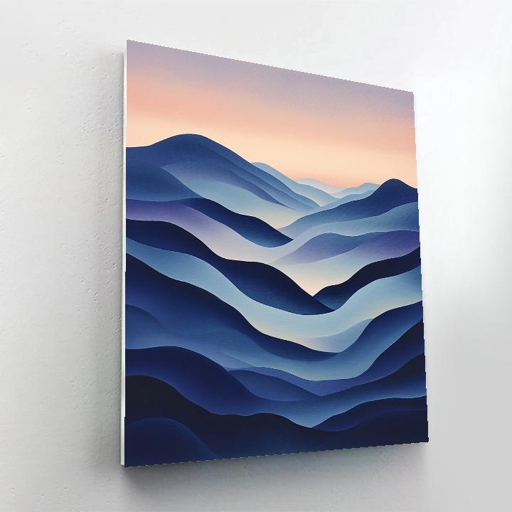 Frederick Varley Inspired Mist Rising From Indigo Mountain Pass Paint by numbers art