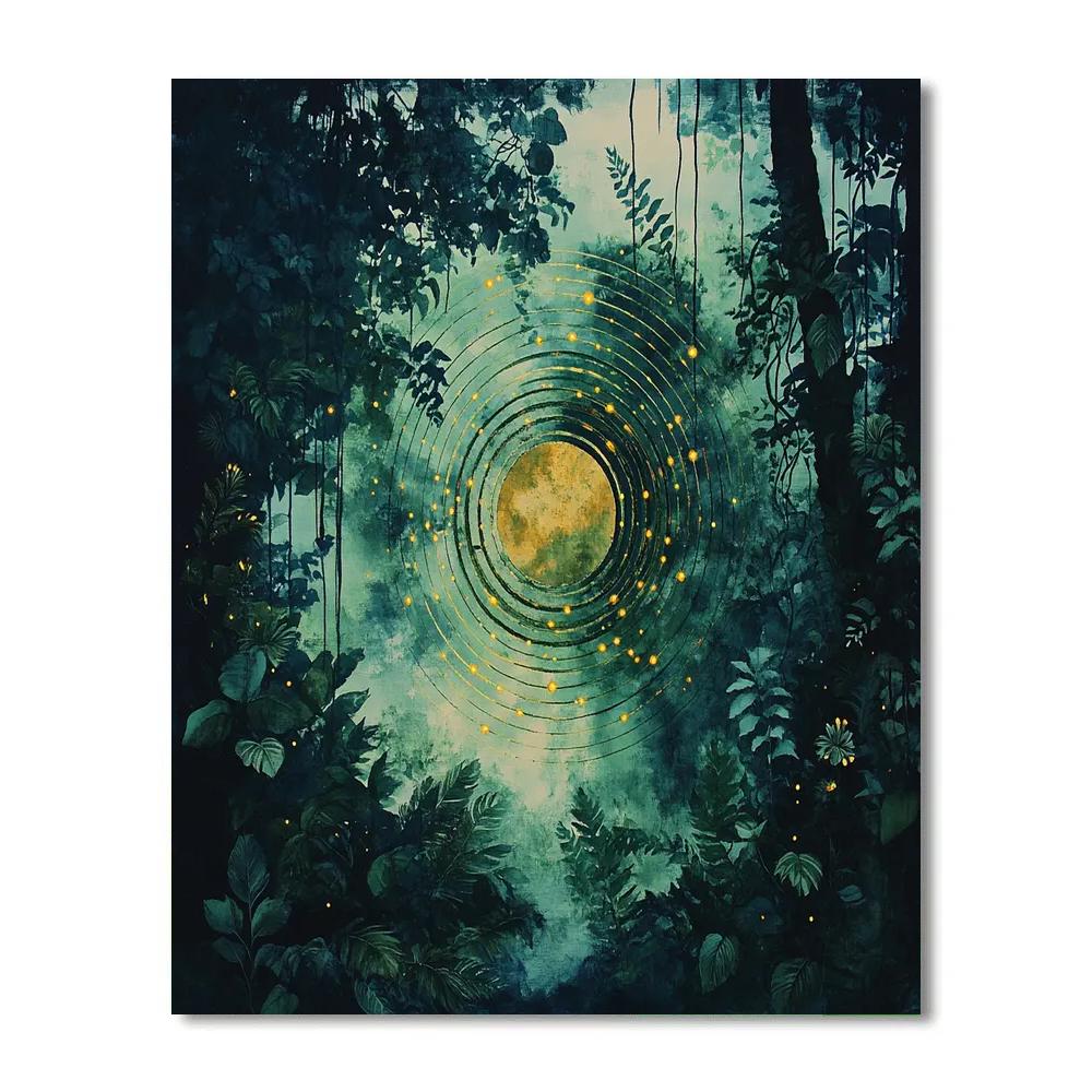 Frida Kahlo Inspired Rainforest Pulsar Chorus Paint by numbers kits