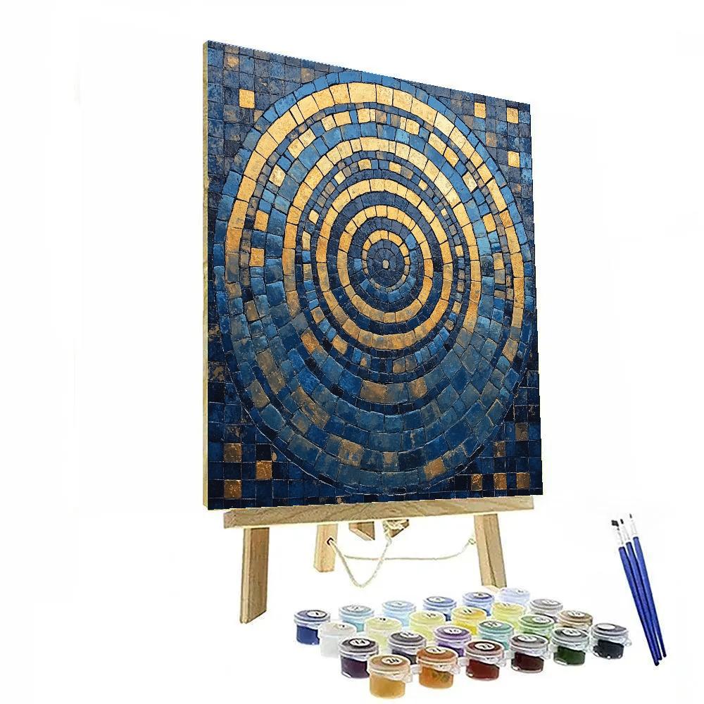 Gustav Klimt Inspired Echoes Of Gravity DIY paint by numbers