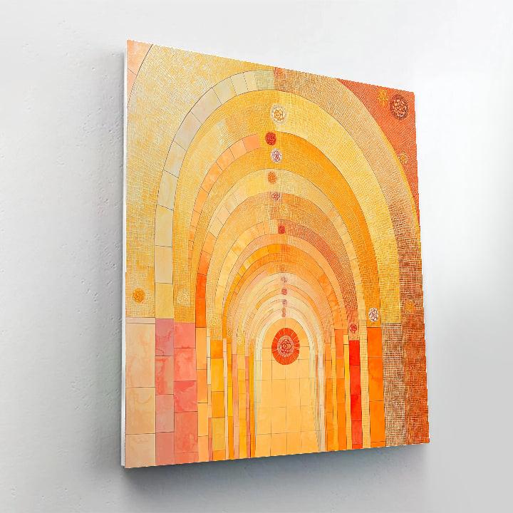 Gustav Klimt Inspired Sunlit Filigree Paint by numbers kits