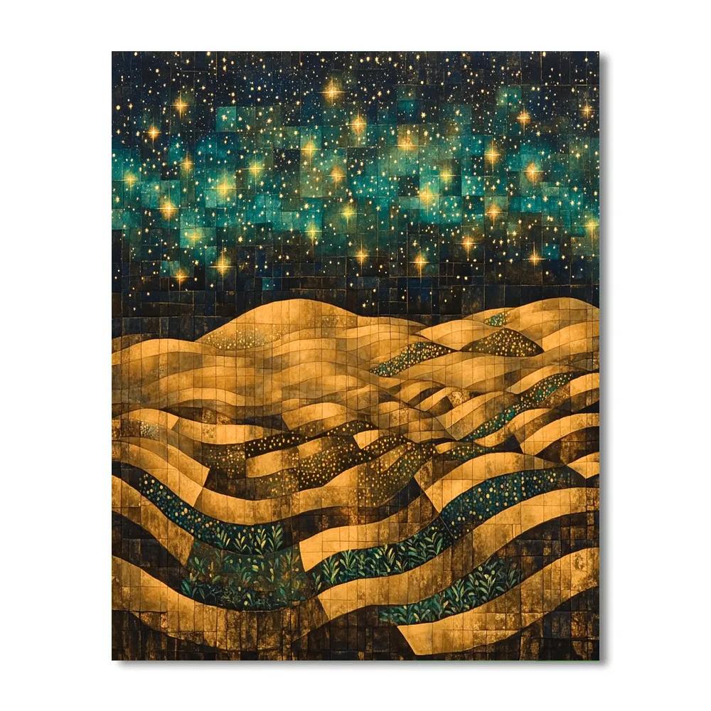 Frida Kahlo Inspired Cosmic Milpa Weave Paint by numbers art
