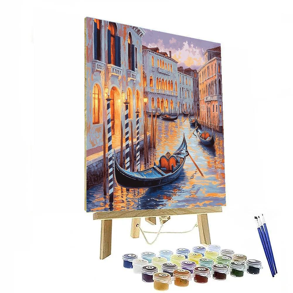 Grand Canal Sunset Venice Italy Painting by numbers kit