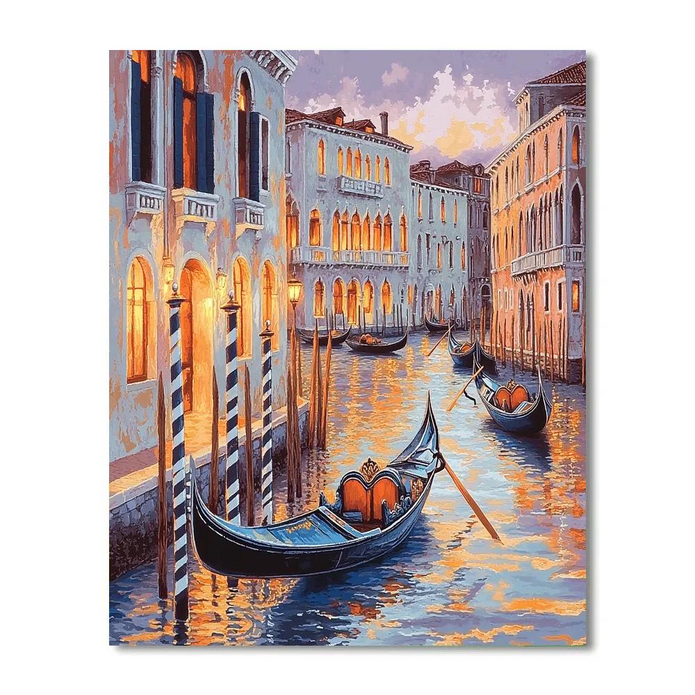 Grand Canal Sunset Venice Italy Painting by numbers kit