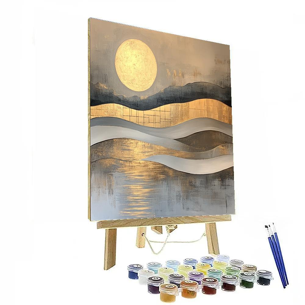 Gustav Klimt Inspired Lunar Silk Currents Paint by numbers art