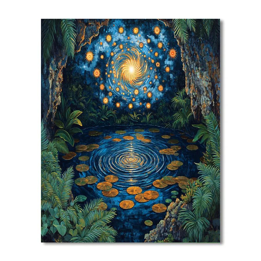 Frida Kahlo Inspired Cenote Of Spiral Suns DIY paint by numbers