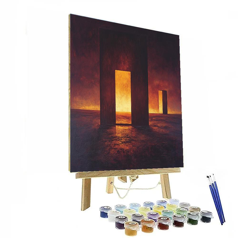 Mark Rothko Inspired Twilight Fields painting number kit