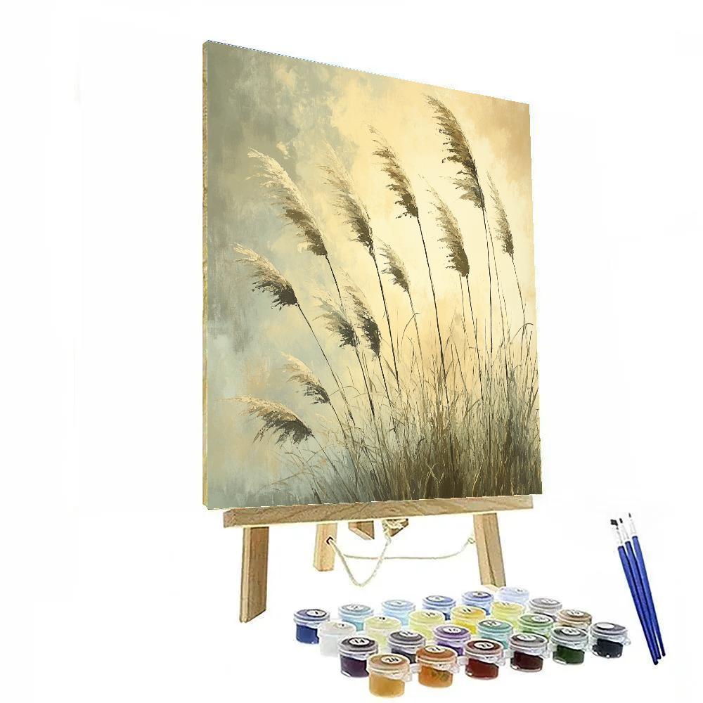 Leonardo Da Vinci Inspired Whisper Of River Reeds paint by number