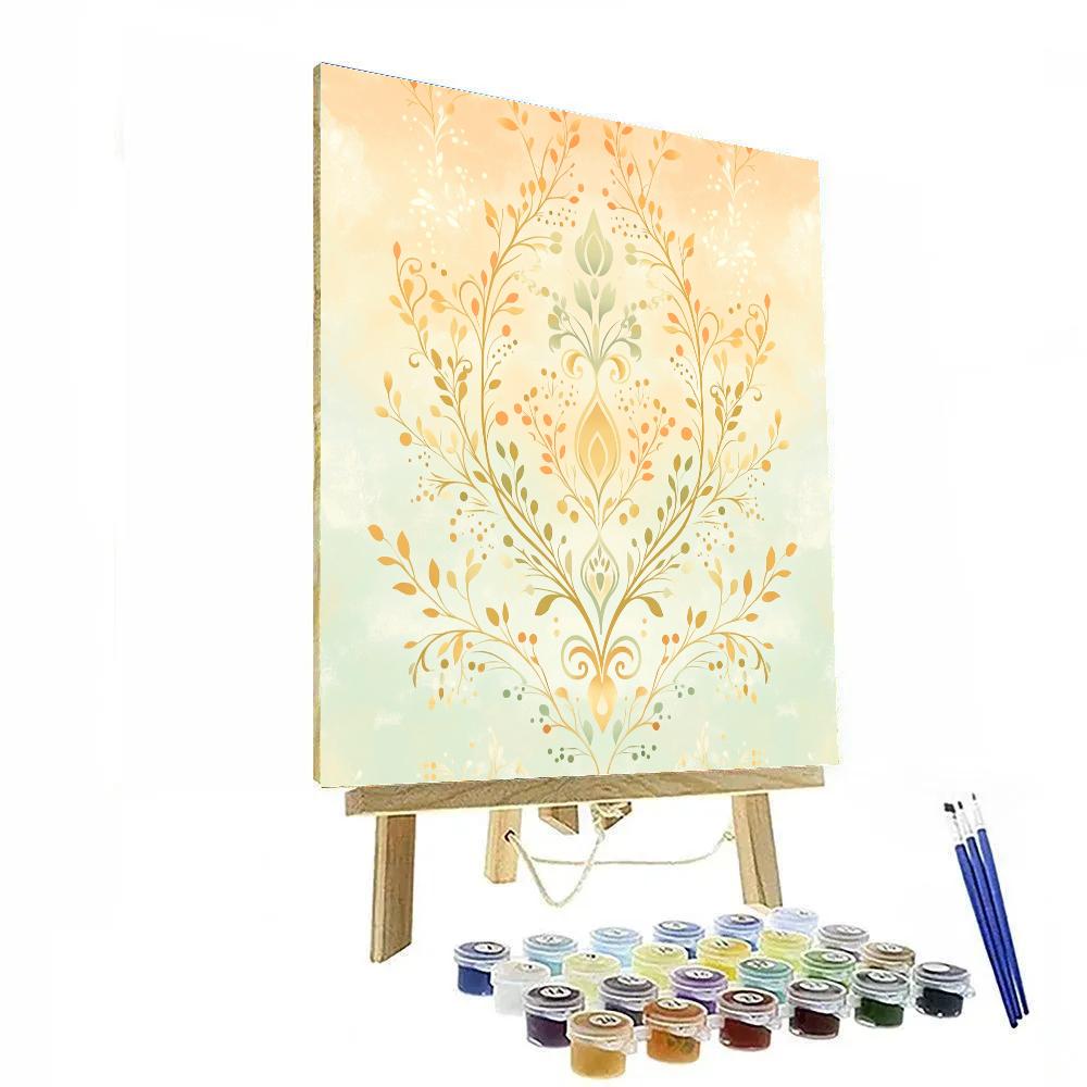 Gustav Klimt Inspired Veins Of Dawn Mist paint by numbers