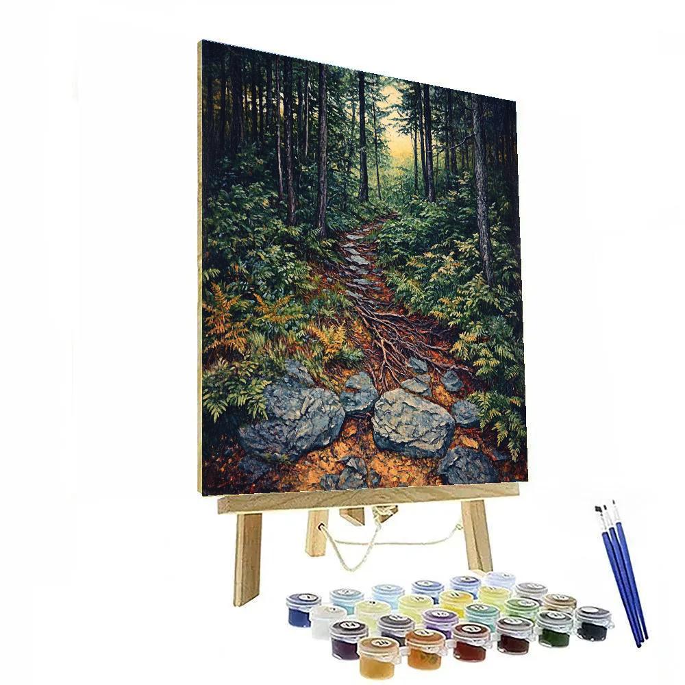 Arthur Lismer Inspired Tangled Undergrowth After Rain Numbered painting kits