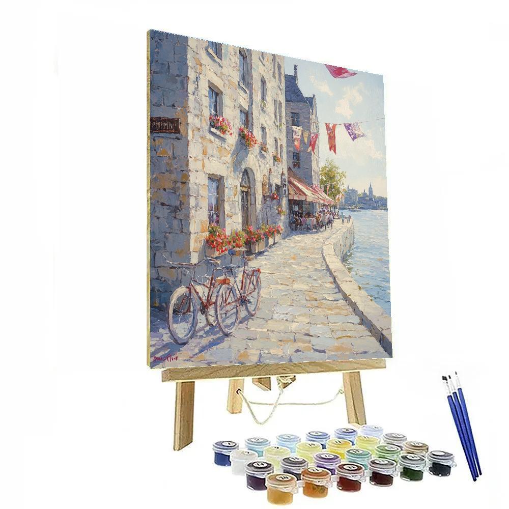 Old Port Waterfront Montreal Canada paint by color