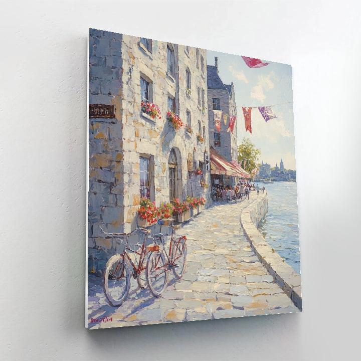 Old Port Waterfront Montreal Canada paint by color