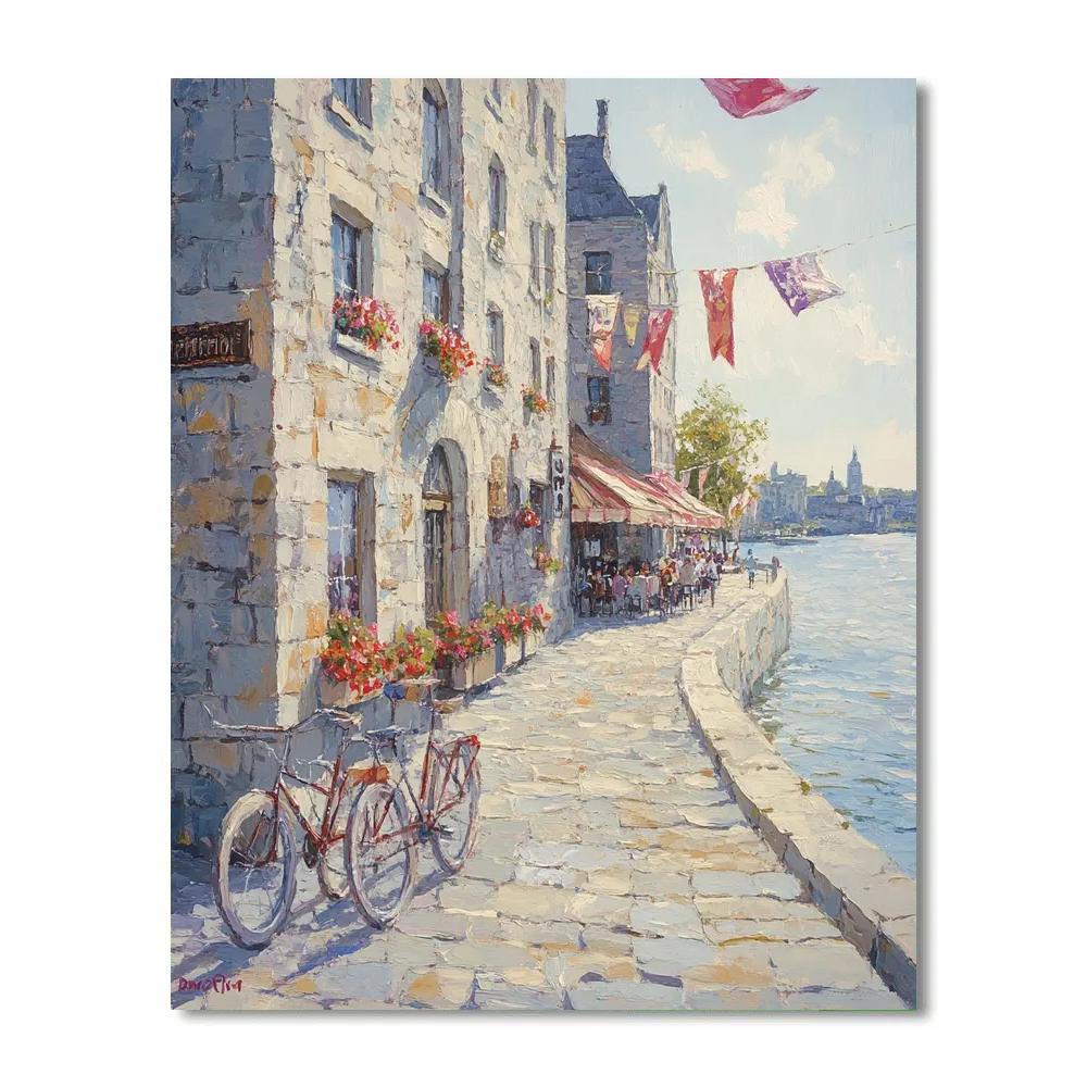 Old Port Waterfront Montreal Canada paint by color