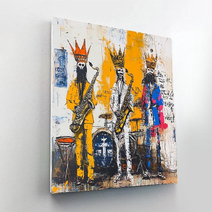 Jean Michel Basquiat Inspired Street Musicians paint by numbers