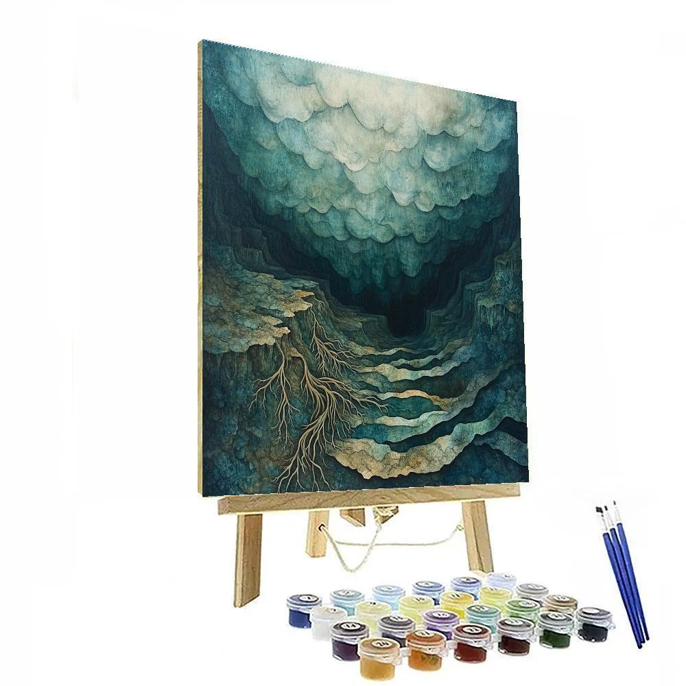 Max Ernst Inspired Subterranean Forest Of Echoes Number painting