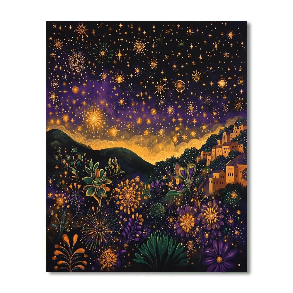 Frida Kahlo Inspired Stellar Alebrije Sky Numbered painting kits