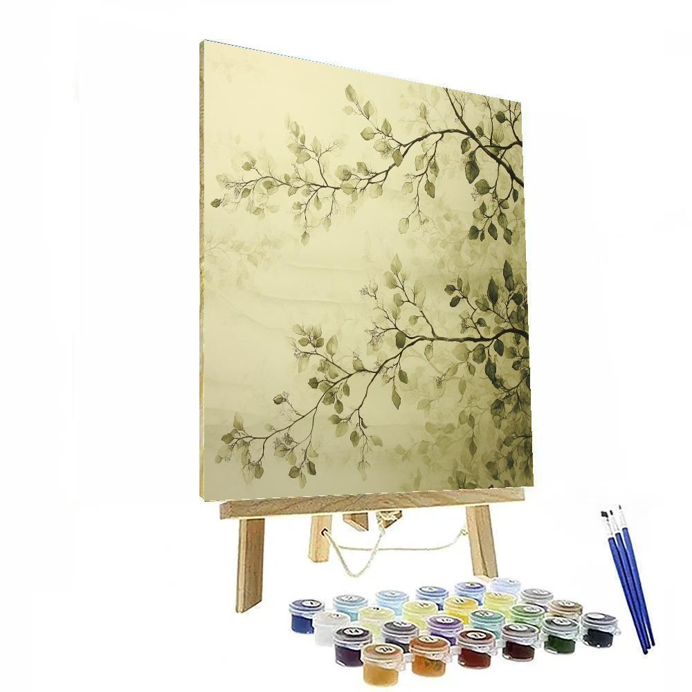 Leonardo Da Vinci Inspired Orchard Winds Geometry paint by number