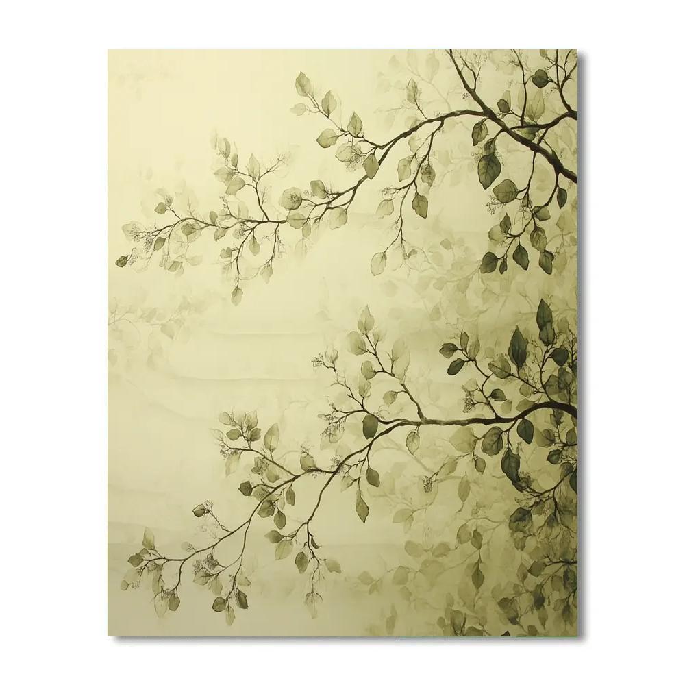 Leonardo Da Vinci Inspired Orchard Winds Geometry paint by number