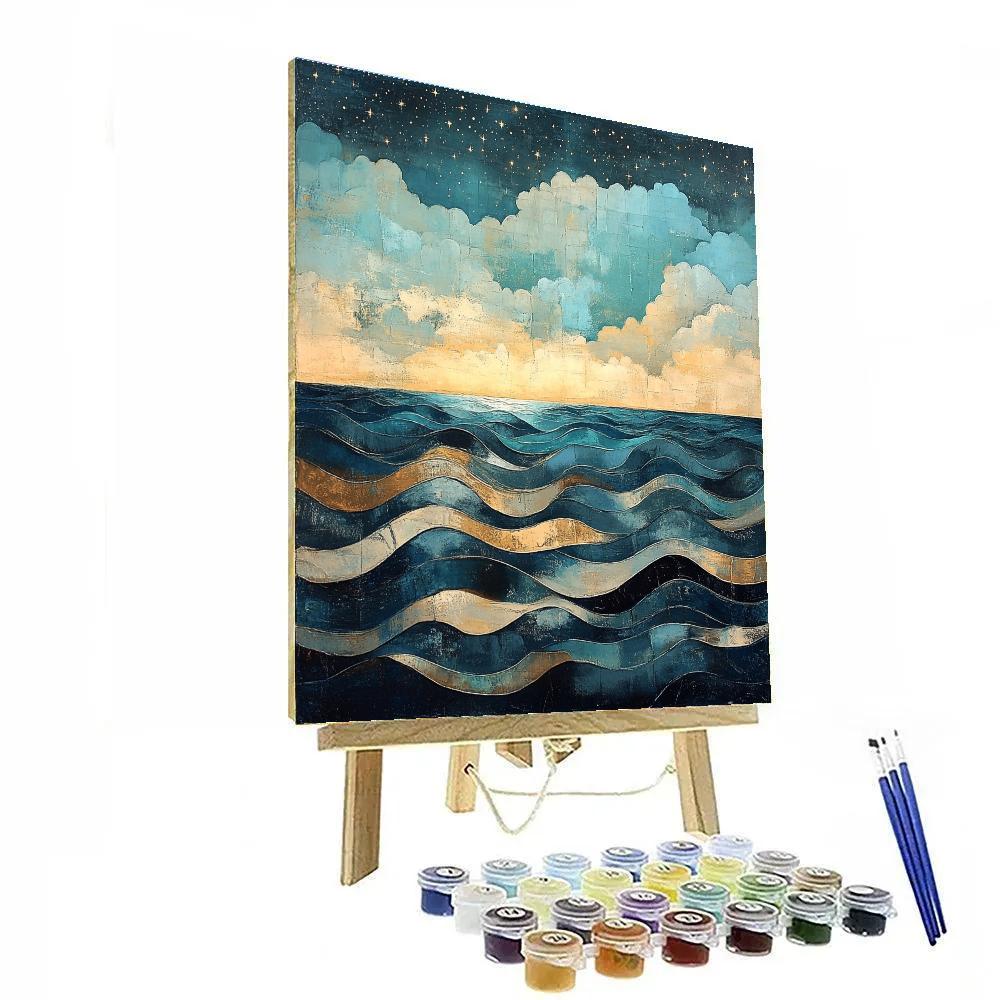 Max Ernst Inspired Celestial Tides Of The Inner Sky Paint by numbers art