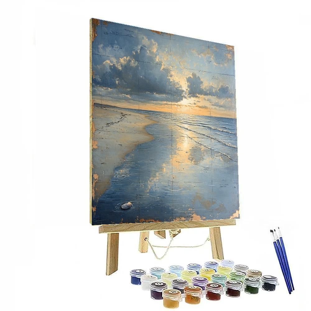 Leonardo Da Vinci Inspired Shoreline Star Mirror painting number kit