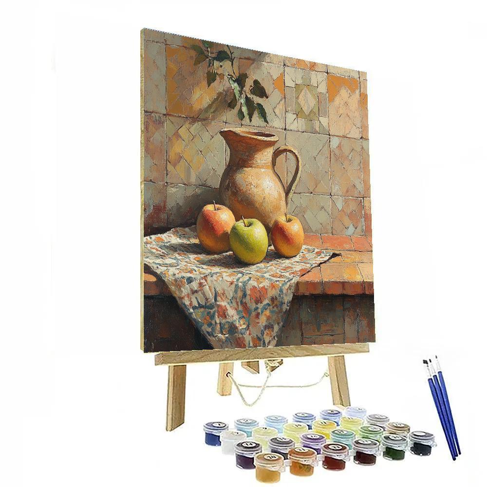 Paul Cezanne Inspired Apple Still Life Numbered painting kits