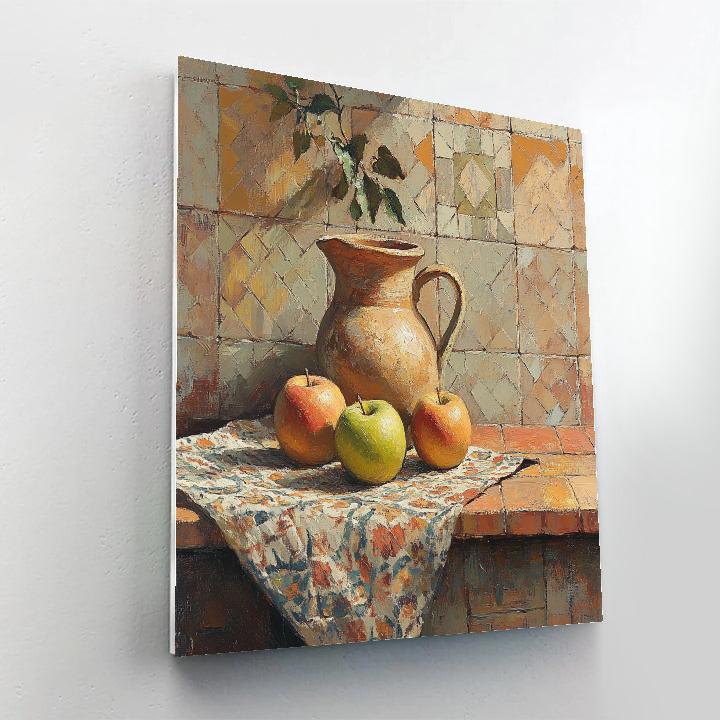 Paul Cezanne Inspired Apple Still Life Numbered painting kits