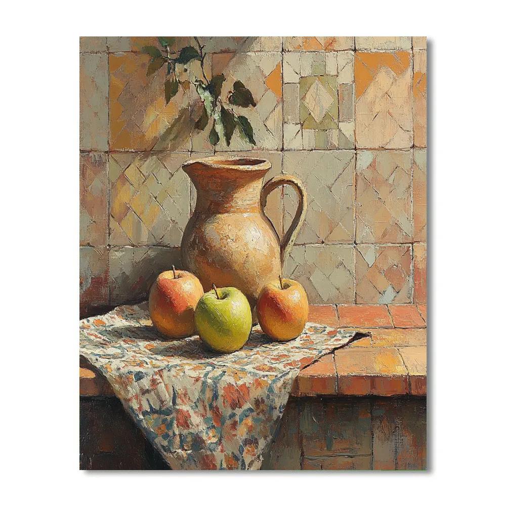 Paul Cezanne Inspired Apple Still Life Numbered painting kits