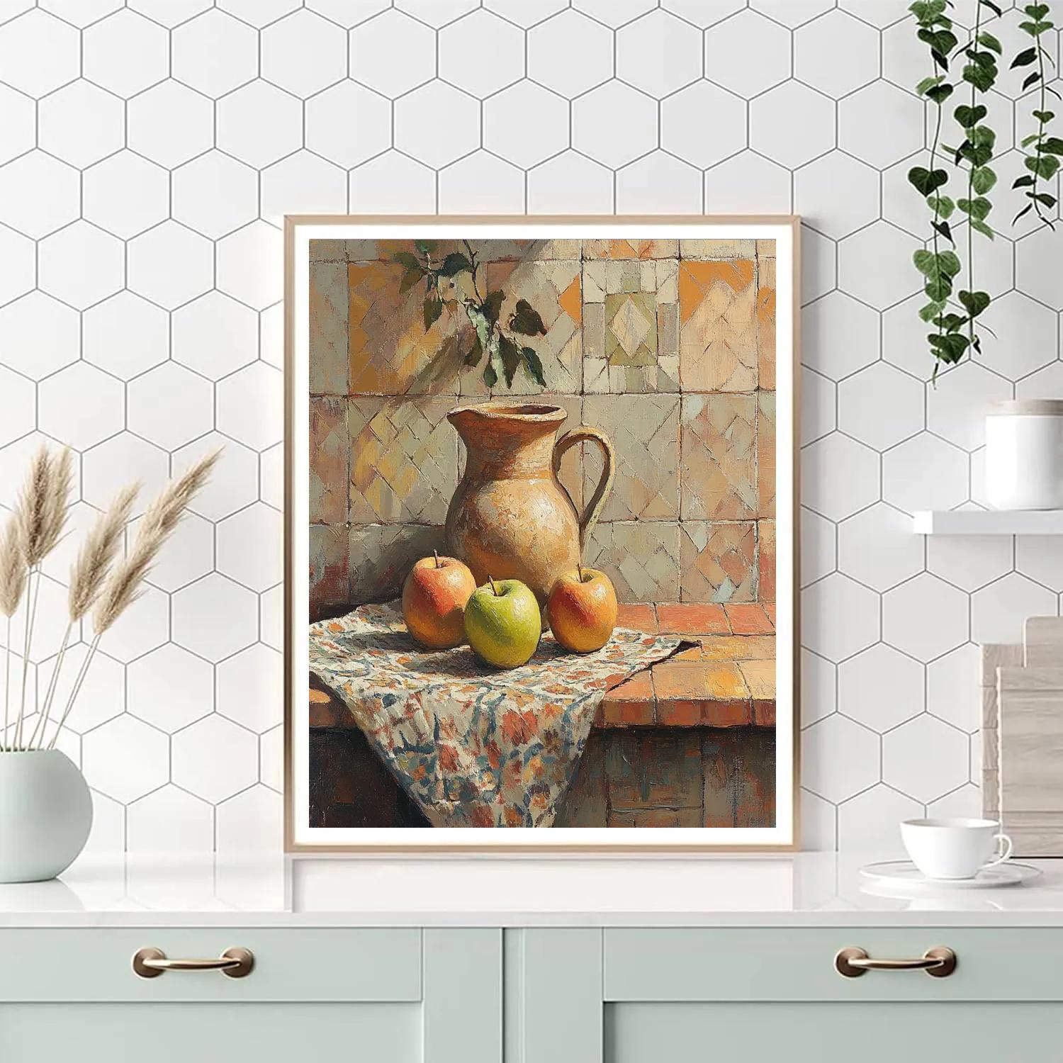 Paul Cezanne Inspired Apple Still Life Numbered painting kits